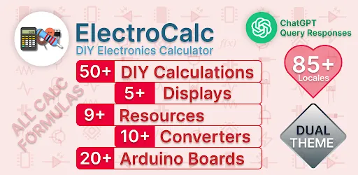 Capturas de tela do ElectroCalc - Electronics