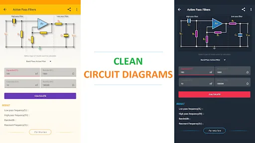 Capturas de tela do ElectroCalc - Electronics