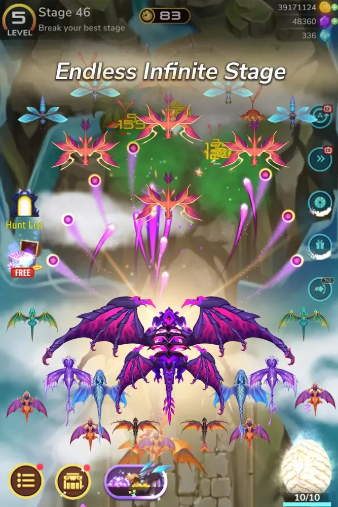 DragonFly: Idle games - Merge Dragons & Shooting Screenshots