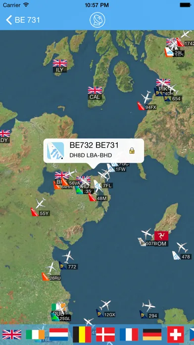 Leeds Bradford Airport - iPlane Flight Information Ekran Görüntüleri