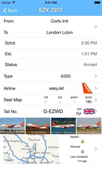 London Luton Airport - iPlane Flight Information स्क्रीनशॉट