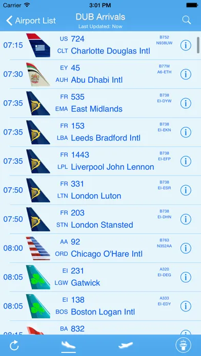 Скриншоты Dublin Airport - iPlane Ireland Flight Information