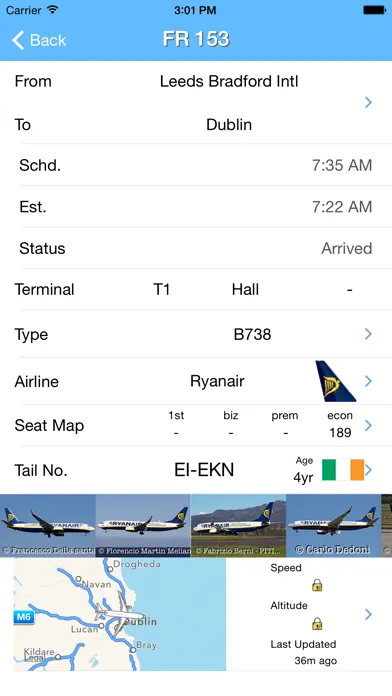 Скриншоты Dublin Airport - iPlane Ireland Flight Information