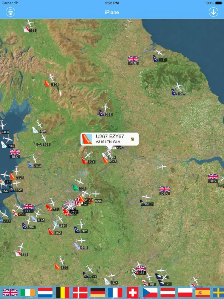 ภาพหน้าจอของ Glasgow Airport - iPlane Flight Information iPad 