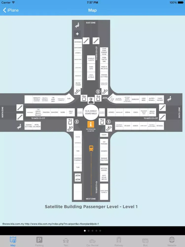 KL Airport iPlane Flight Information - Kuala Lumpur International KLIA iPad  स्क्रीनशॉट