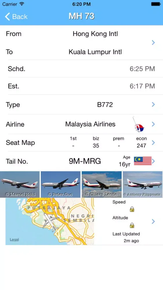 KL Airport iPlane Flight Information - Kuala Lumpur International KLIA स्क्रीनशॉट