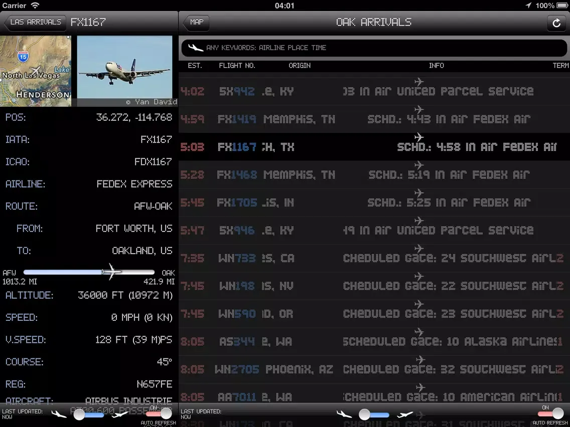 Chicago IL Airport - iPlane2 Flight Information iPad  سکرین شاٹس