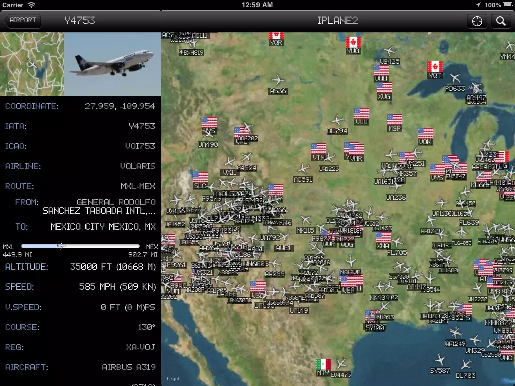 Chicago IL Airport - iPlane2 Flight Information iPad  سکرین شاٹس
