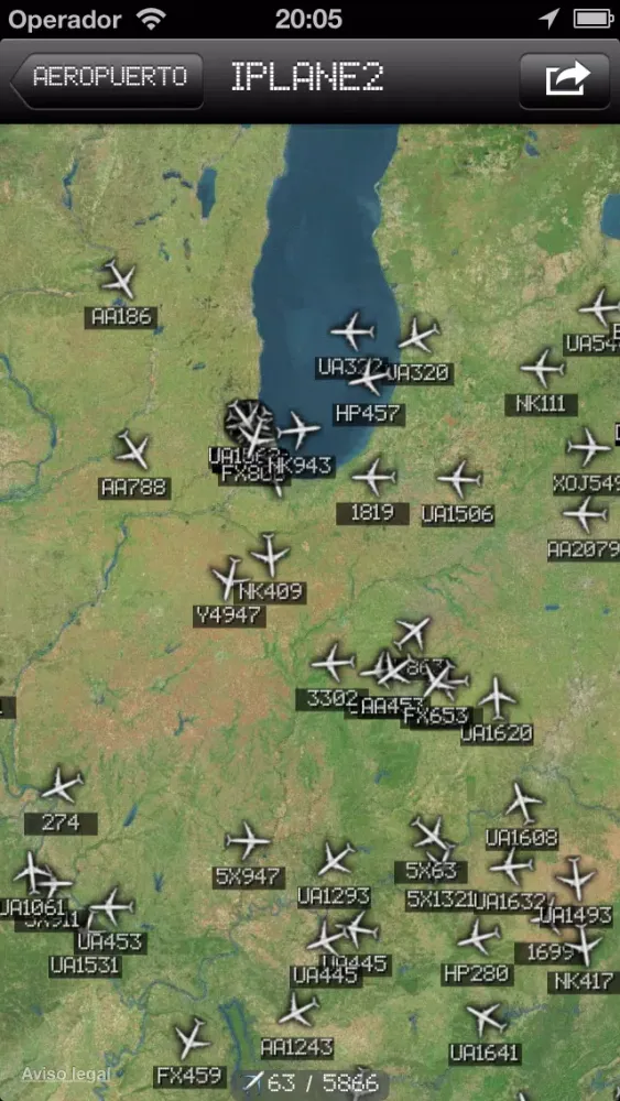 Chicago IL Airport - iPlane2 Flight Information سکرین شاٹس