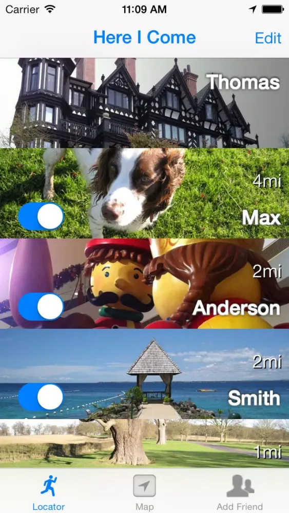 ภาพหน้าจอของ Here I Come - Friend Locator, GPS Phone Tracker