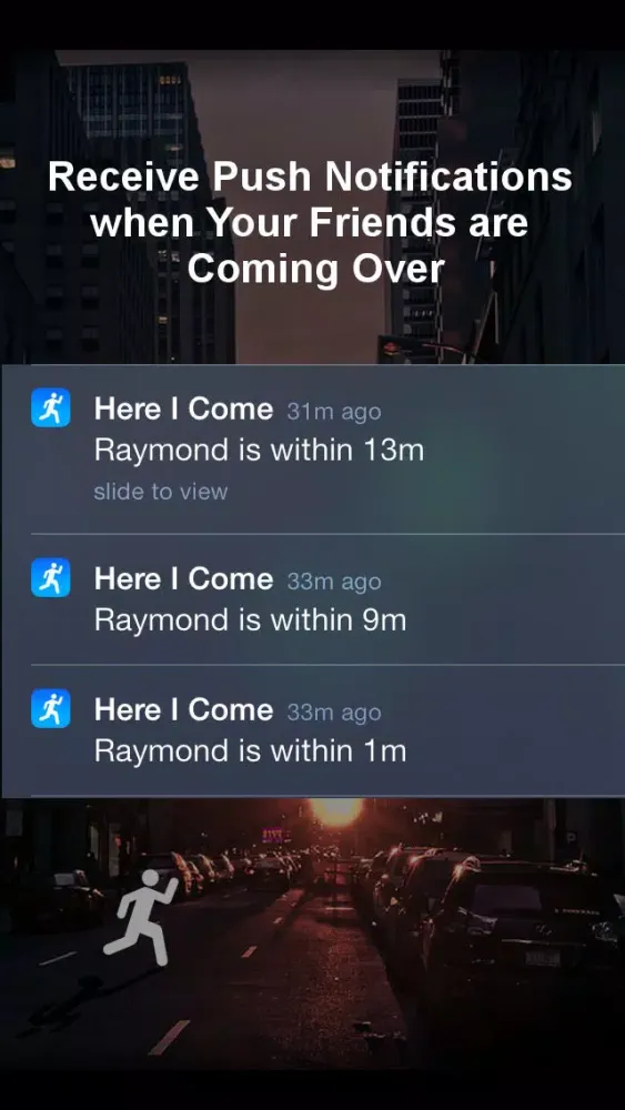 ภาพหน้าจอของ Here I Come - Friend Locator, GPS Phone Tracker