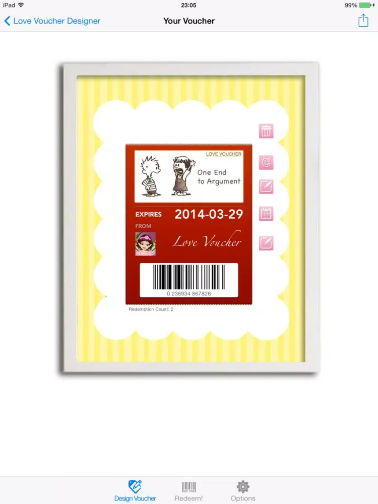 Capturas de tela do Love Voucher Coupons Designer Bundle Edition iPad 