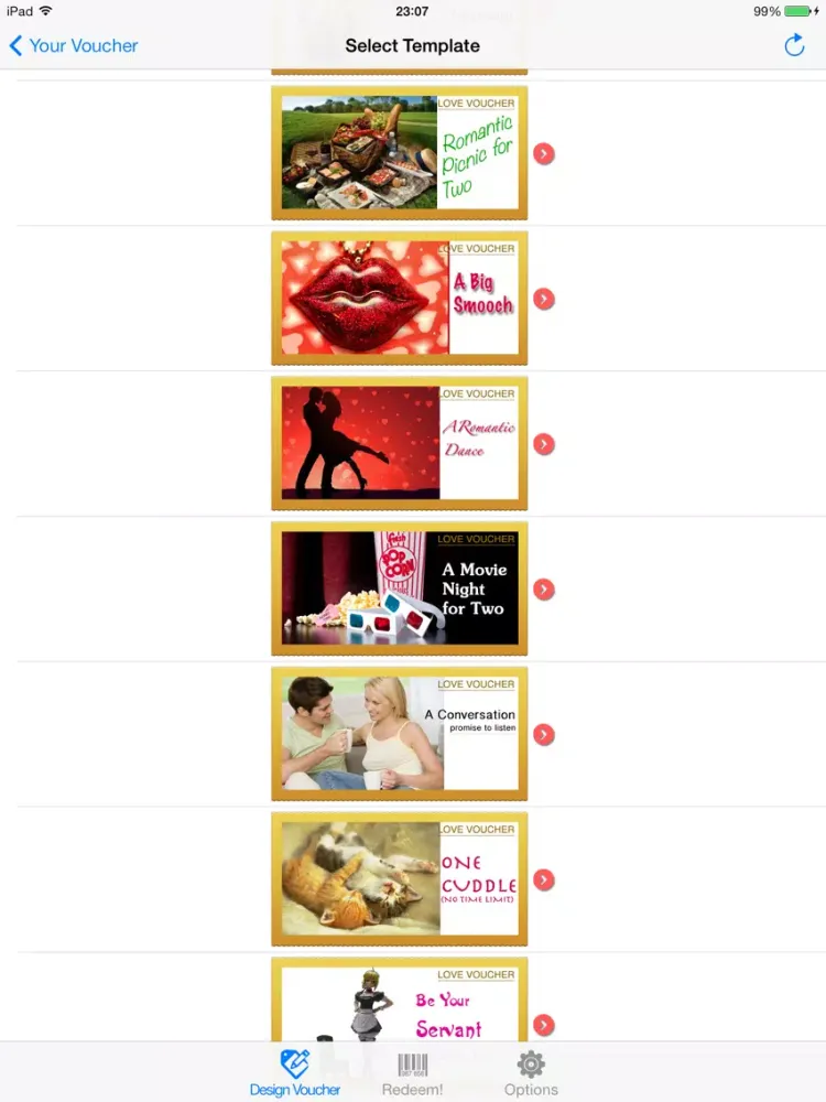 Capturas de tela do Love Voucher Coupons Designer Bundle Edition iPad 