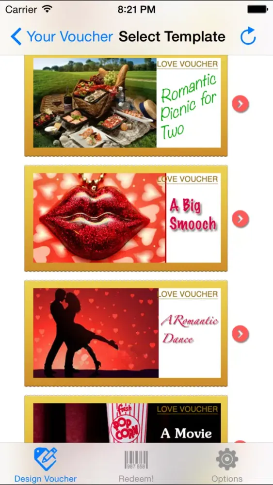 Capturas de tela do Love Voucher Coupons Designer Bundle Edition