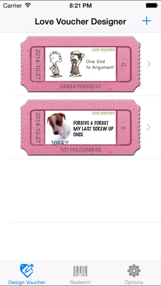 Capturas de tela do Love Voucher Coupons Designer Bundle Edition