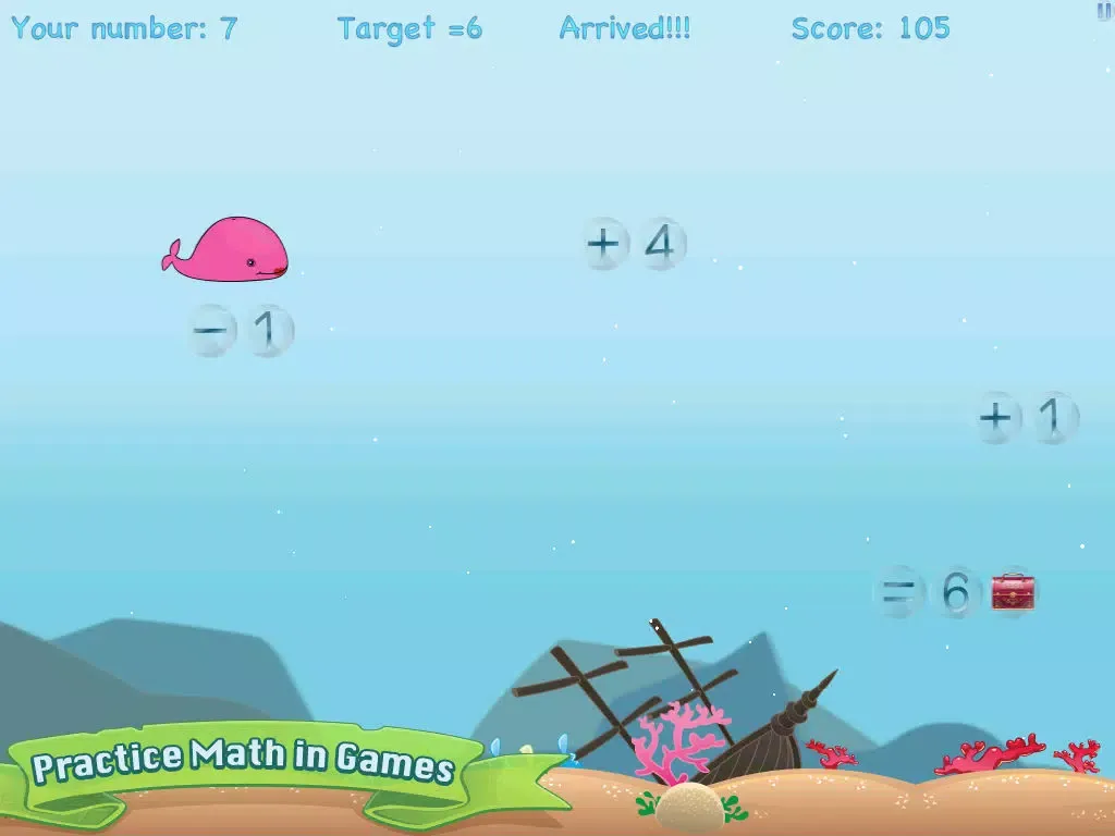 Screenshot di Splash Whale Math Quest iPad 