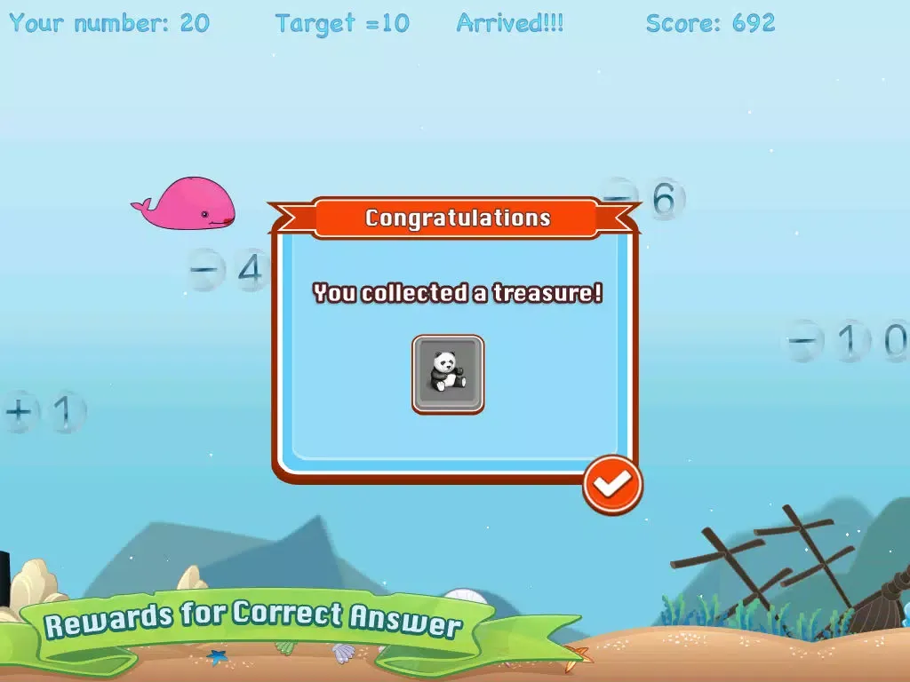 Screenshot di Splash Whale Math Quest iPad 