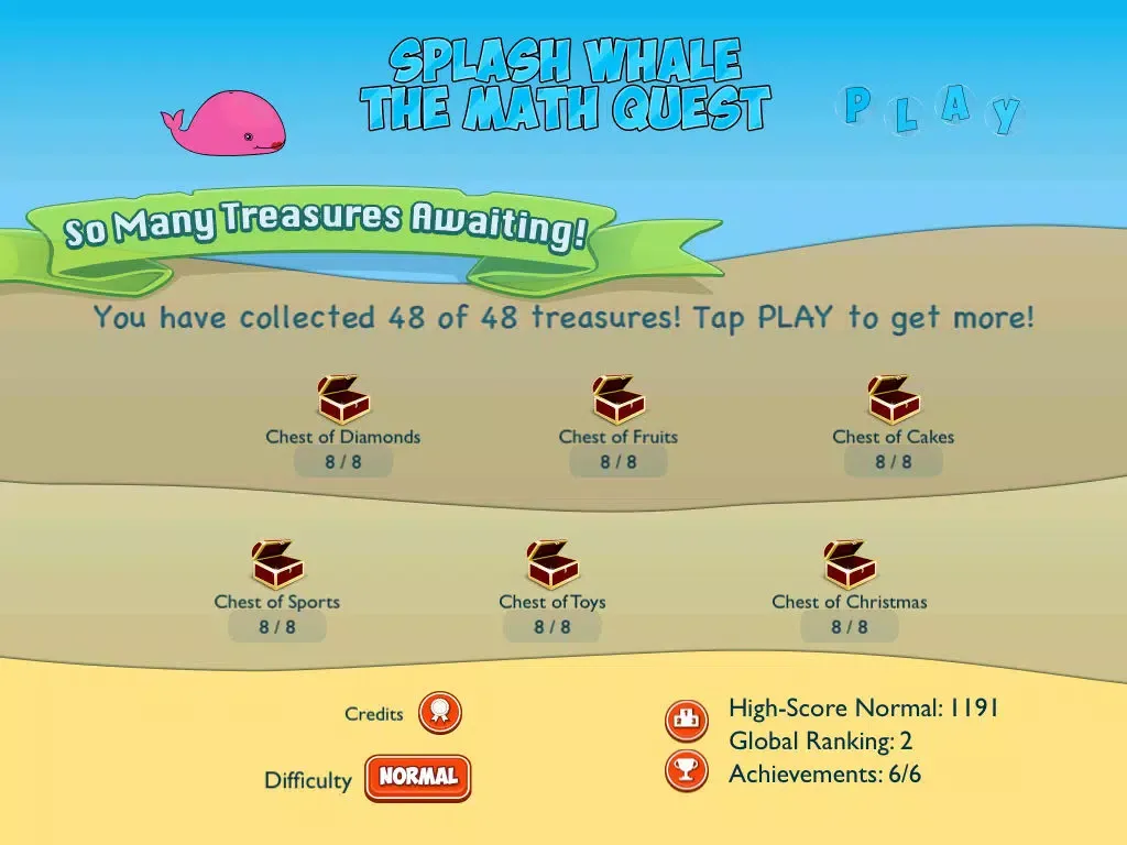 Screenshot di Splash Whale Math Quest iPad 