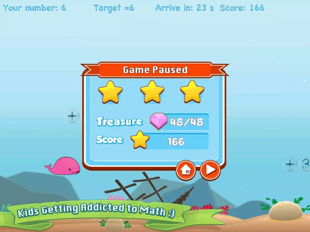 Screenshot di Splash Whale Math Quest iPad 