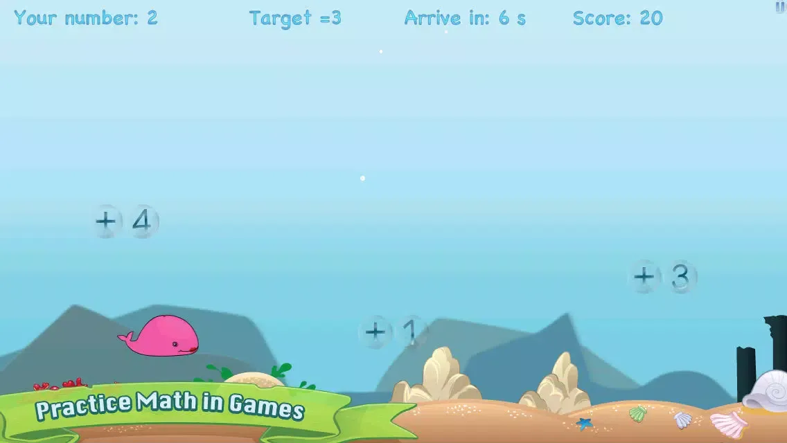 Screenshot di Splash Whale Math Quest