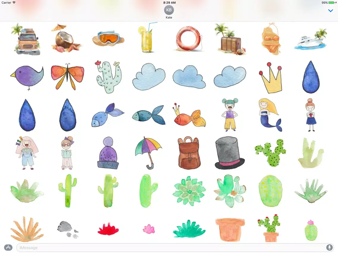 Capturas de tela do Watercolor Mega Pack iPad 