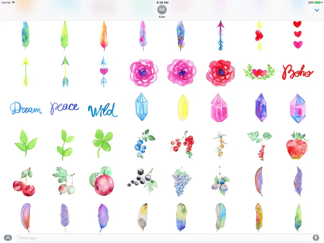 Capturas de tela do Watercolor Mega Pack iPad 