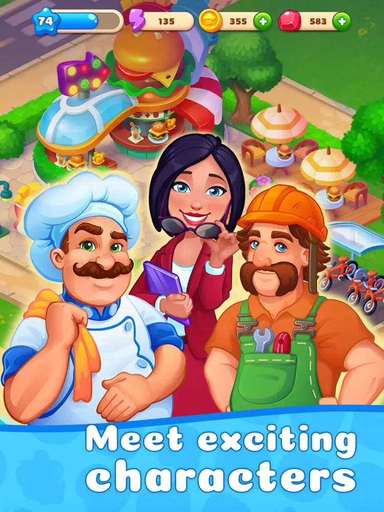 Capturas de pantalla de Cooking Merge: Cafe Diary iPad 