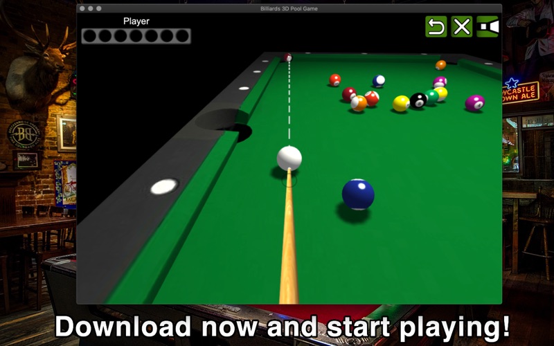 ภาพหน้าจอของ Billiards 3D Pool Game