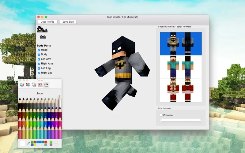 Скриншоты Skin Creator For Minecraft