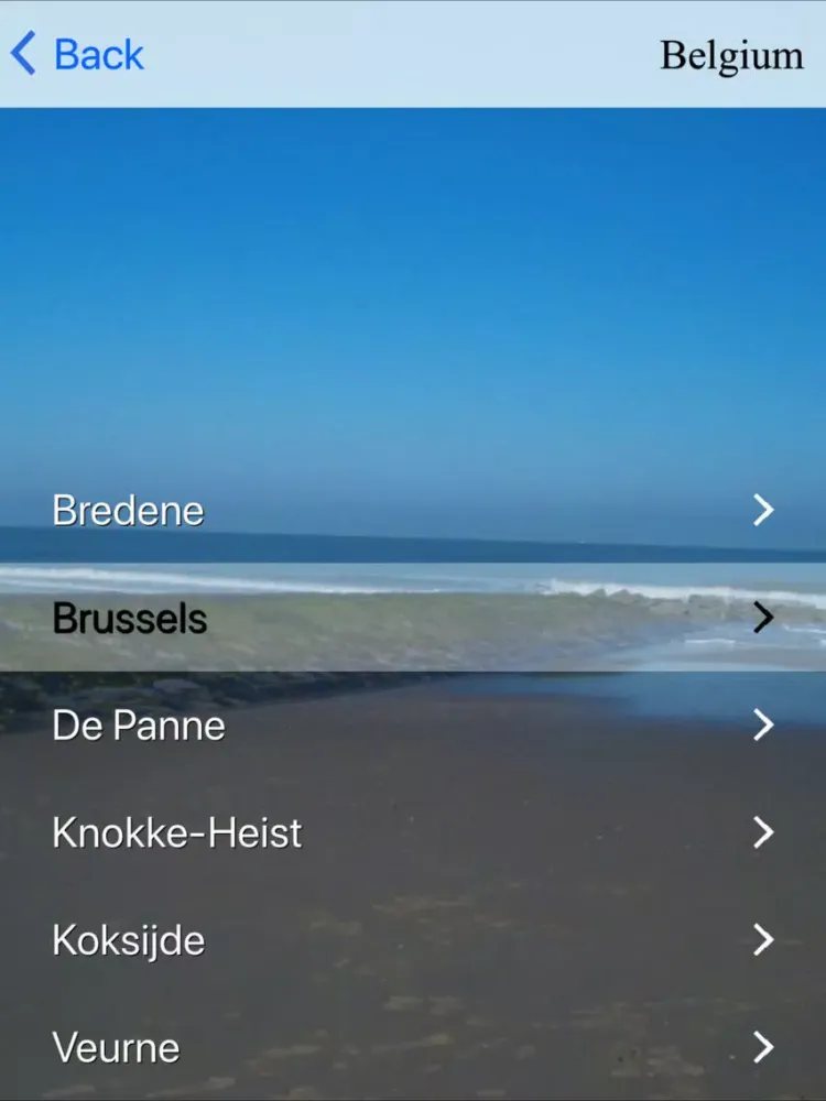Zrzuty ekranu Euro-Travel iPad 