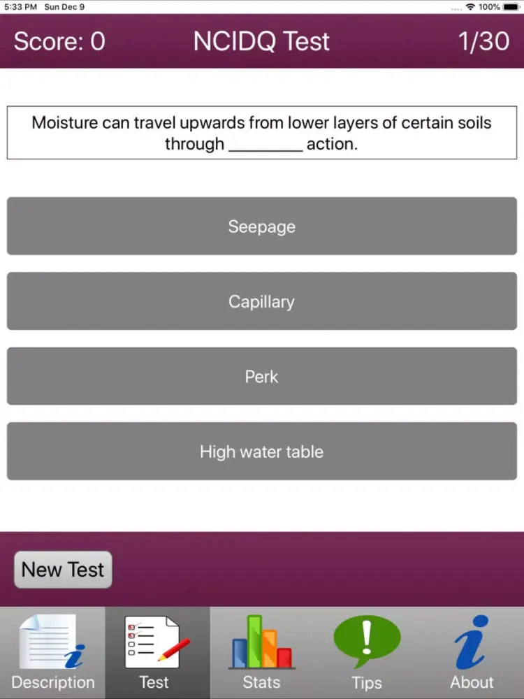 Скриншоты NCIDQ Tests iPad 