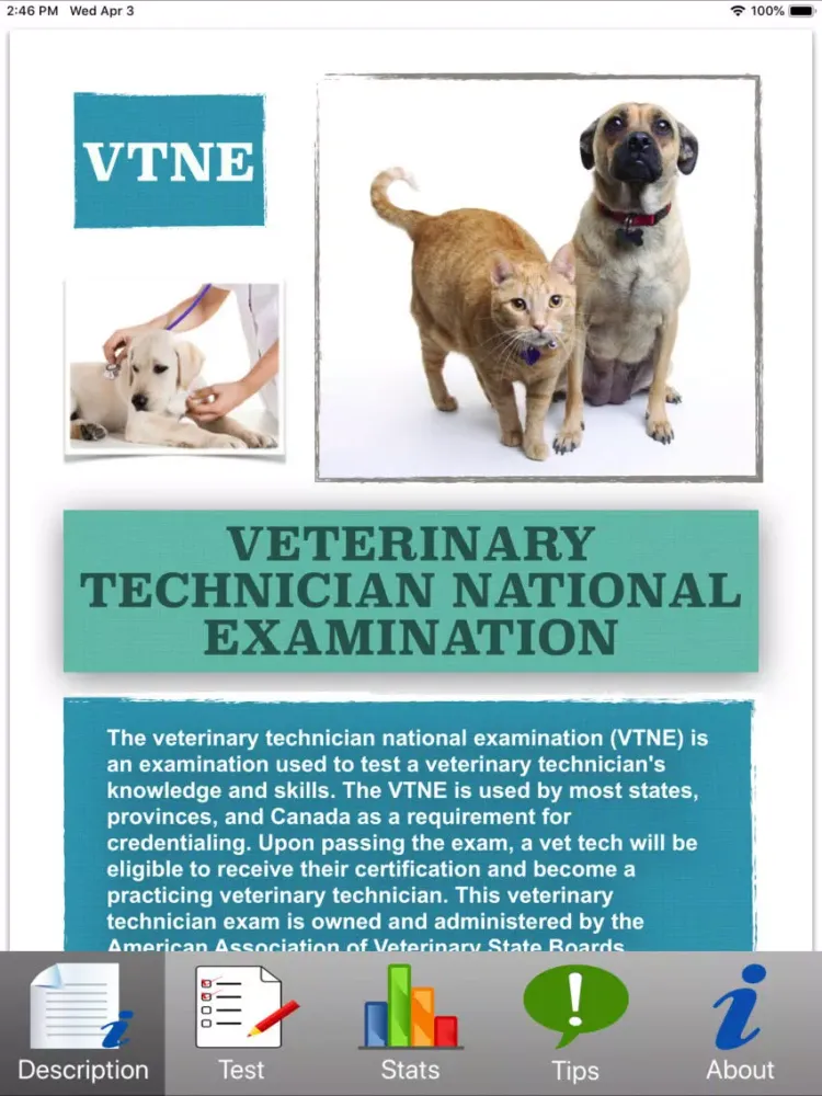 Скриншоты VTNE Tests iPad 