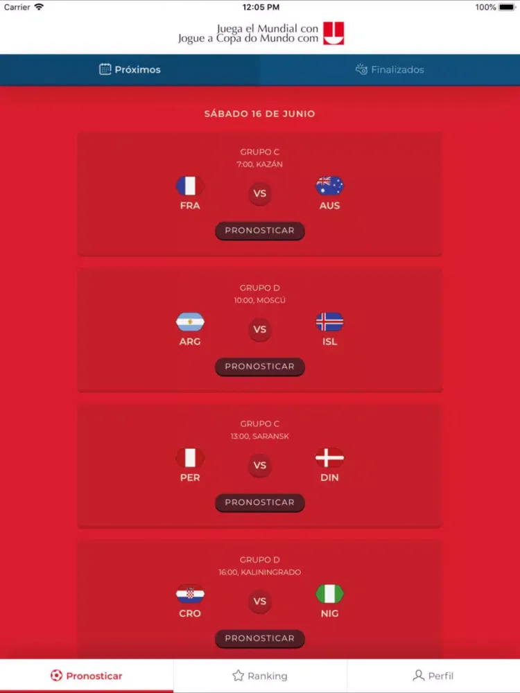 Screenshot di Juega el Mundial iPad 
