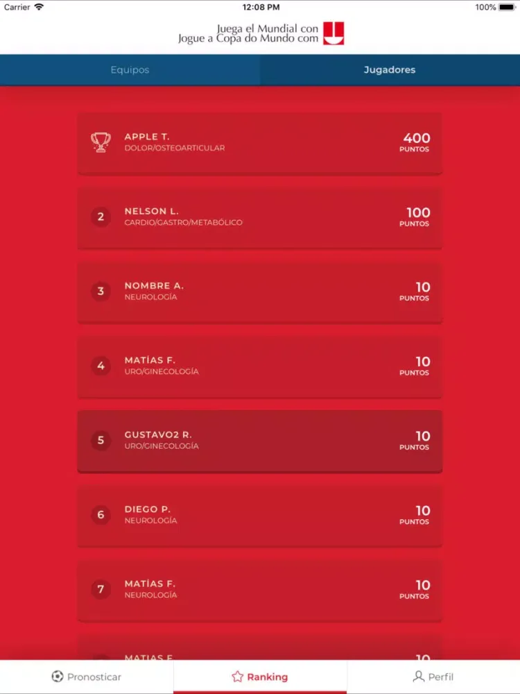Screenshot di Juega el Mundial iPad 