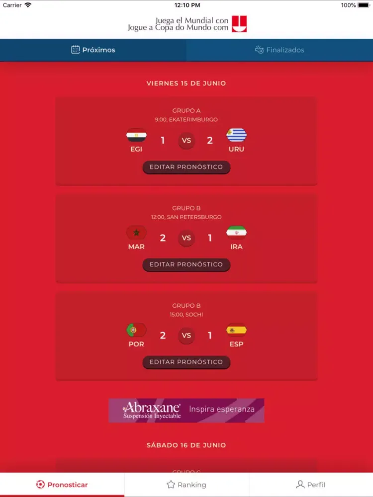 Screenshot di Juega el Mundial iPad 