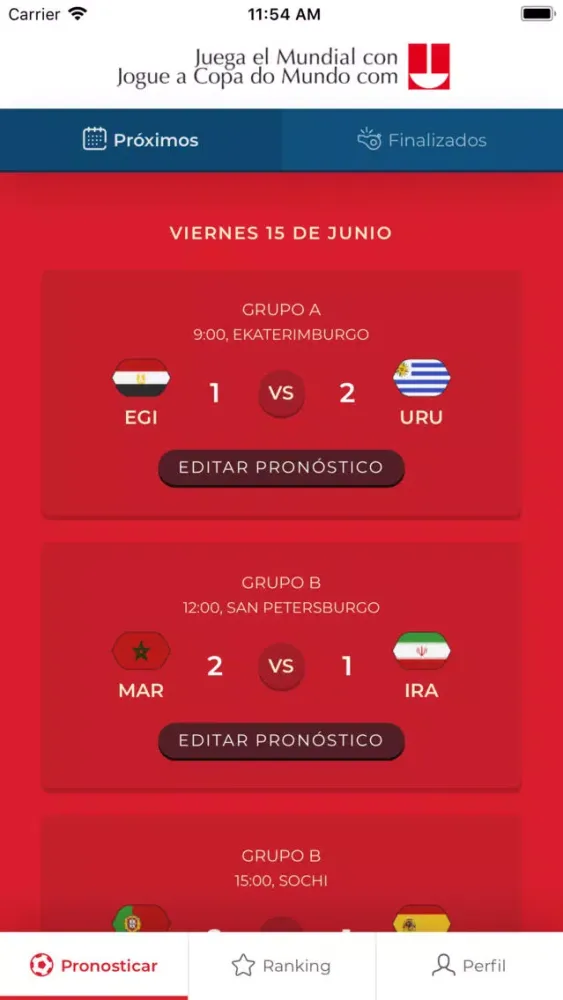 Screenshot di Juega el Mundial