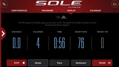 SOLE Fitness App स्क्रीनशॉट