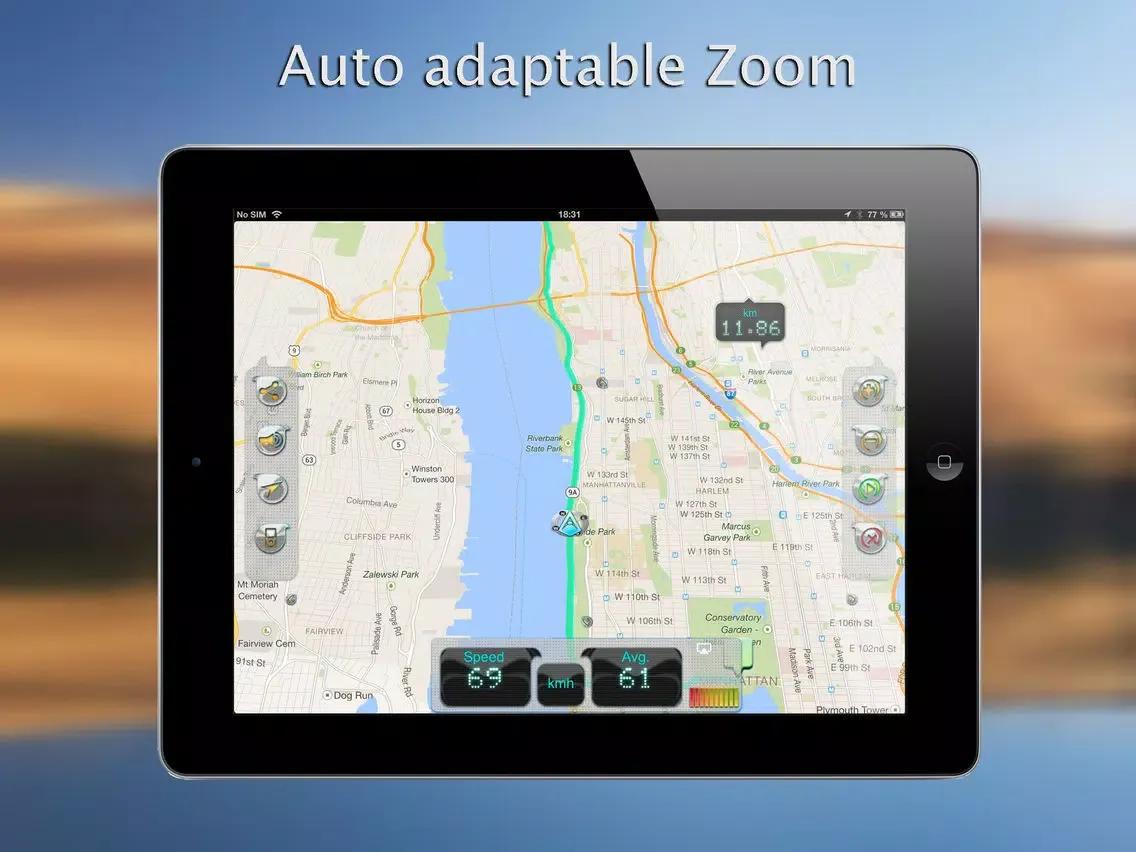 ภาพหน้าจอของ iWay GPS Navigation - Turn by turn voice guidance with offline mode iPad 