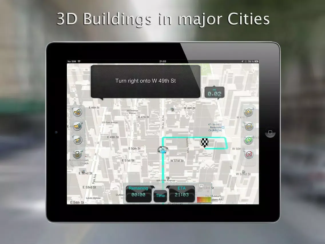 ภาพหน้าจอของ iWay GPS Navigation - Turn by turn voice guidance with offline mode iPad 