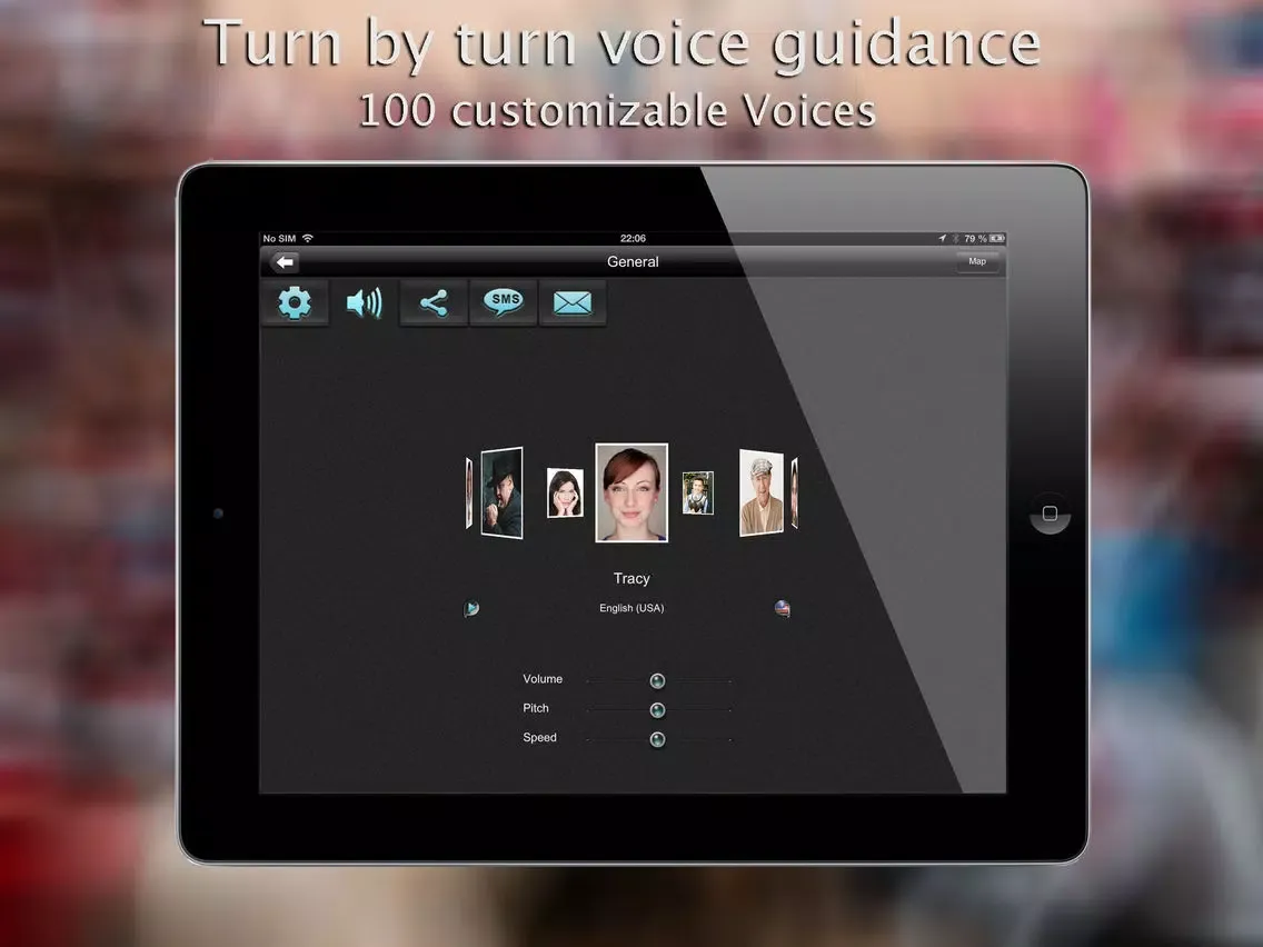 ภาพหน้าจอของ iWay GPS Navigation - Turn by turn voice guidance with offline mode iPad 
