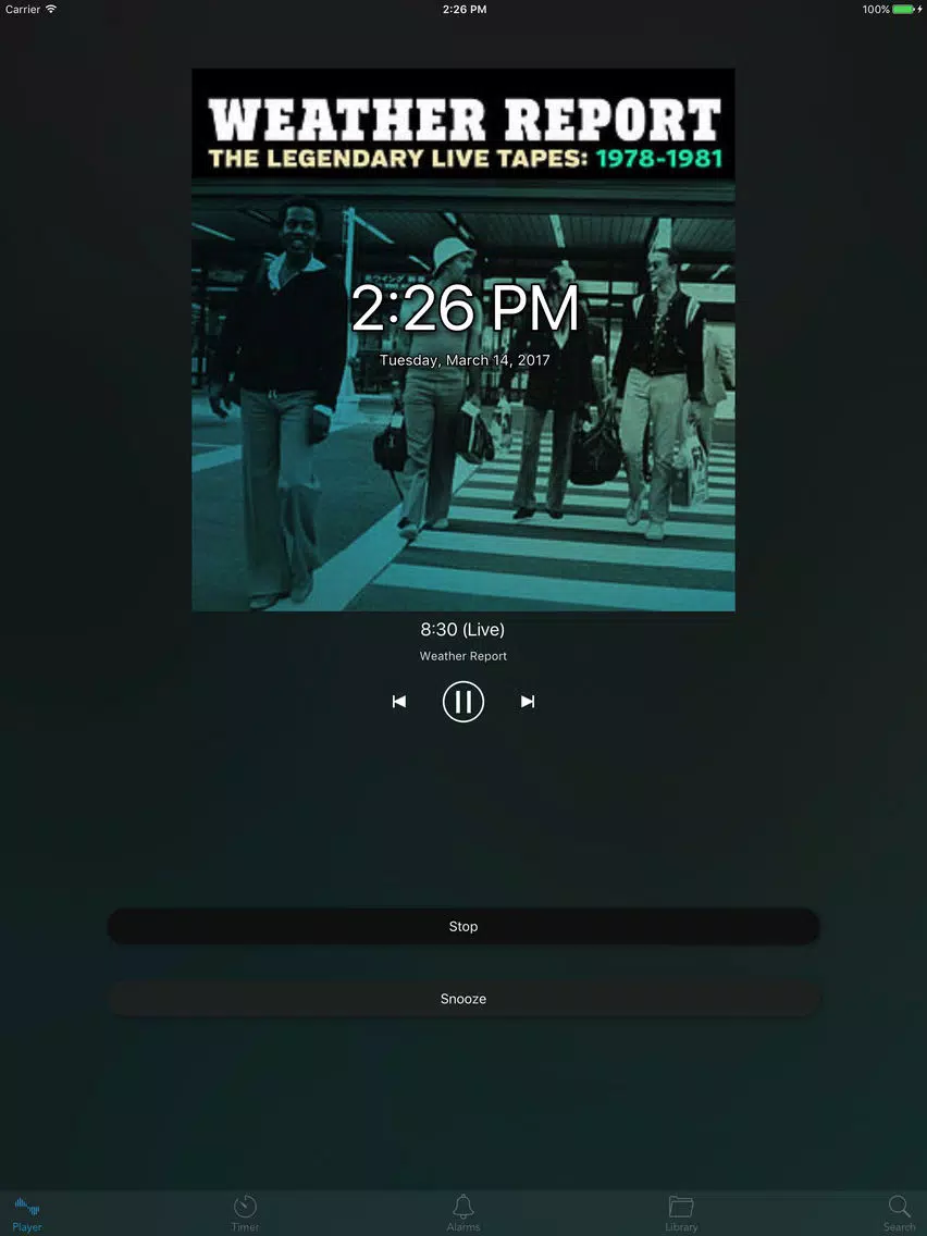 ภาพหน้าจอของ Wakster - Wake up alarm clock for Napster iPad 