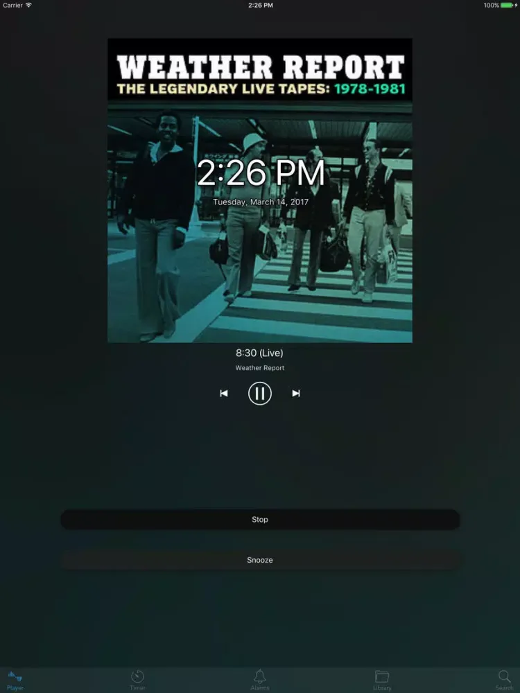 Wakster - Wake up alarm clock for Napster iPad  스크린샷