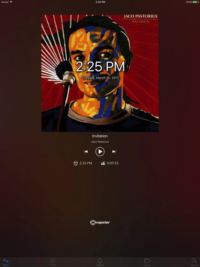 ภาพหน้าจอของ Wakster - Wake up alarm clock for Napster iPad 