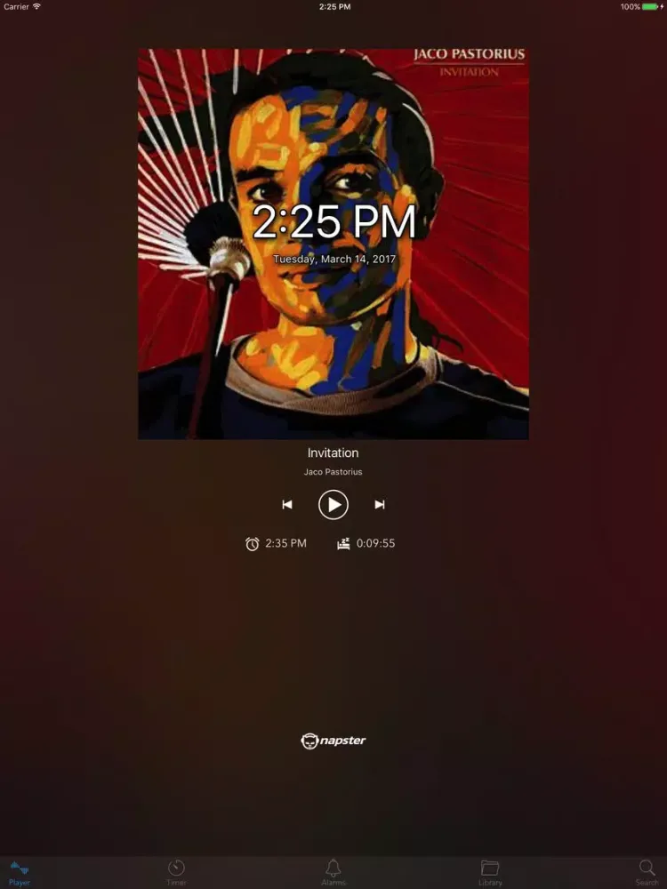 Wakster - Wake up alarm clock for Napster iPad  스크린샷