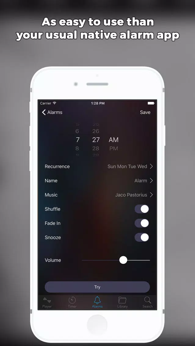 ภาพหน้าจอของ Wakster - Wake up alarm clock for Napster