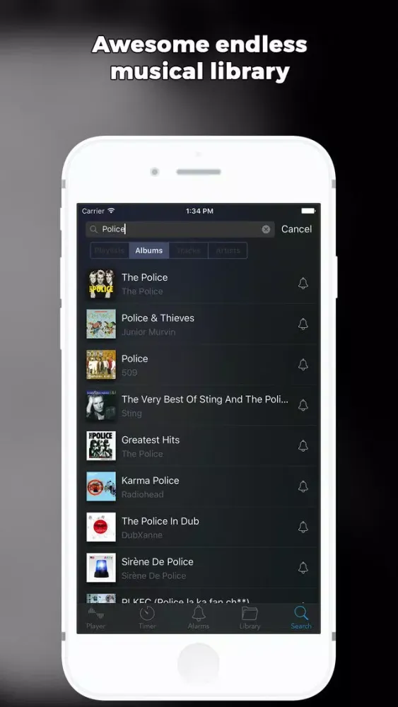 Wakster - Wake up alarm clock for Napster 스크린샷
