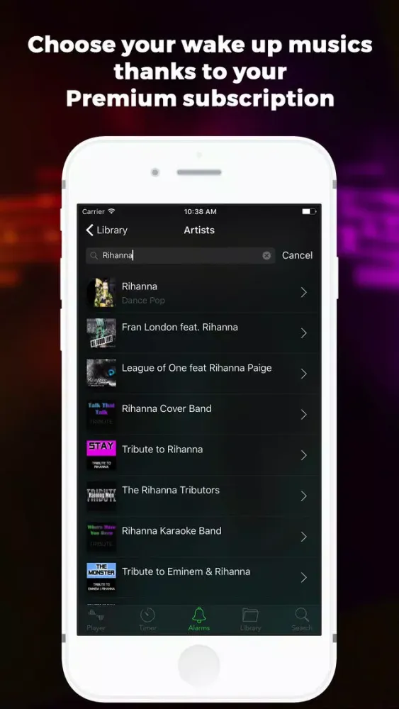 Tangkapan skrin Wazer - Wake up alarm clock for Deezer