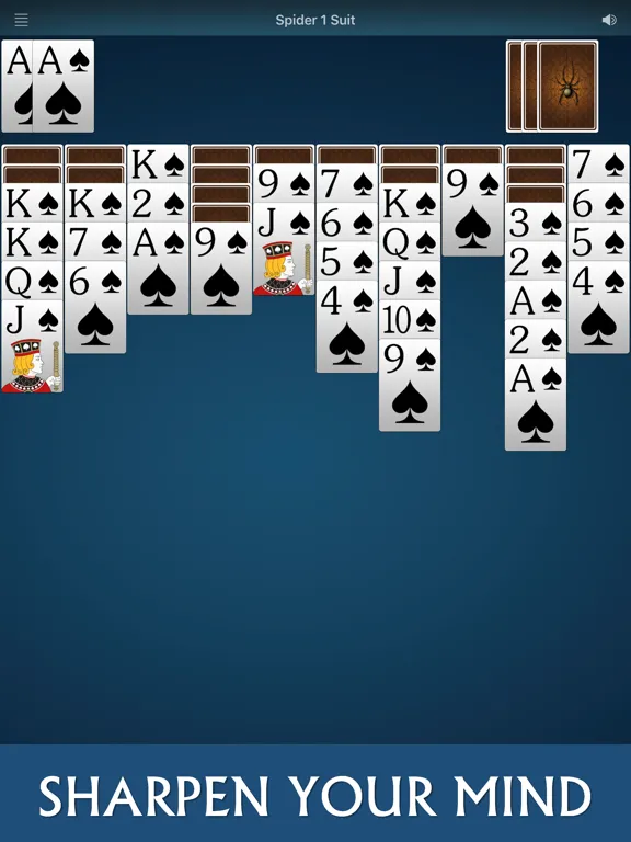 Solebon Spider Solitaire iPad  스크린샷