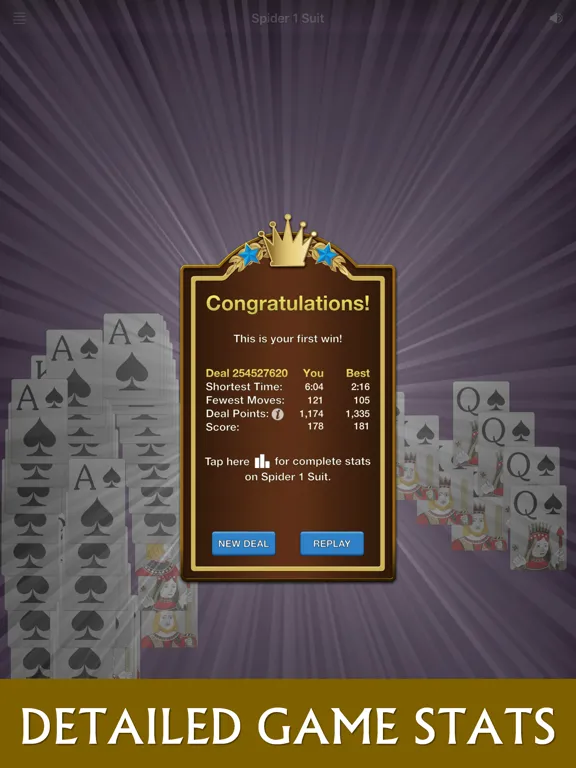 Solebon Spider Solitaire iPad  스크린샷