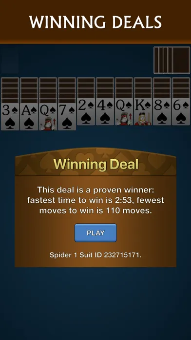 Solebon Spider Solitaire 스크린샷